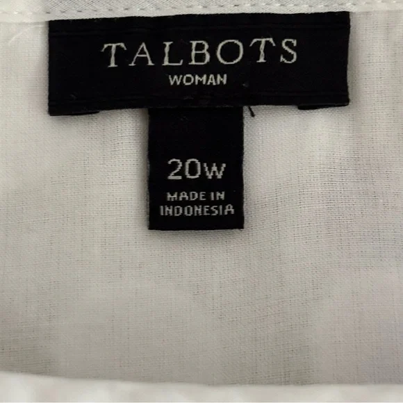 Talbots White Textured Tank Top - Picture 4 of 4